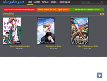 Tablet Screenshot of mangaking.net